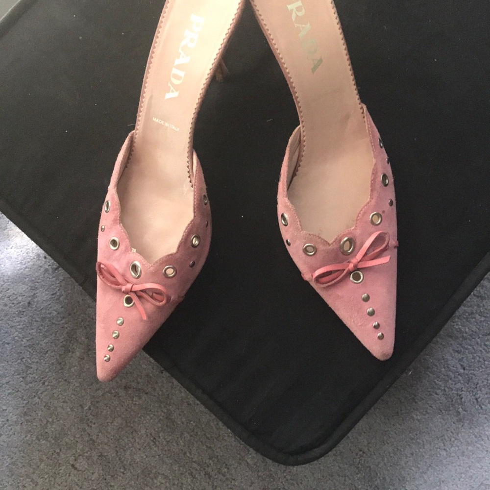 Pink Prada Slides